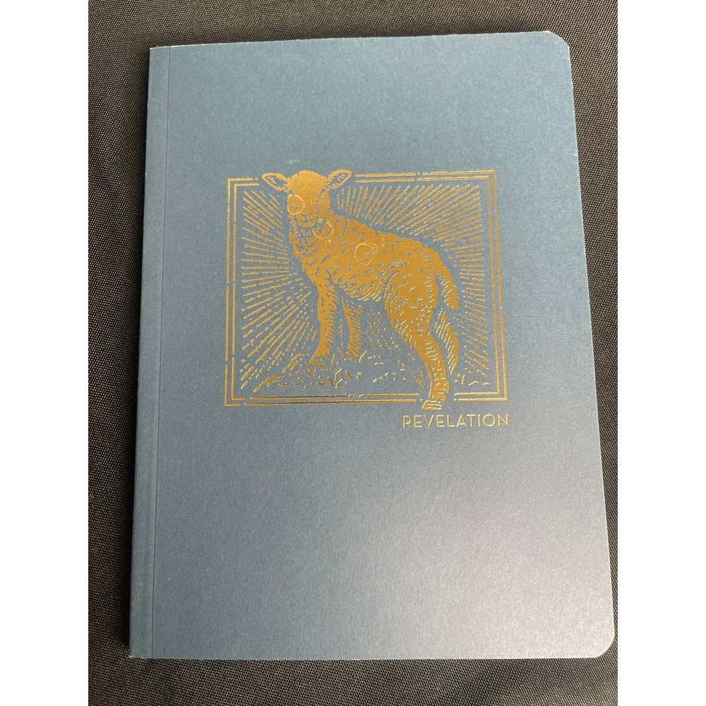 Thomas Nelson The Abide Bible Journals Revelation NET Softcover Blue Gold Foil